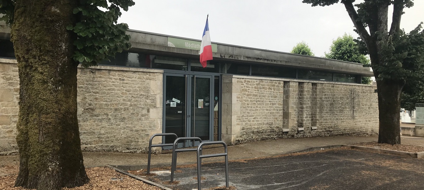 La façcade de la médiathèque de Melle